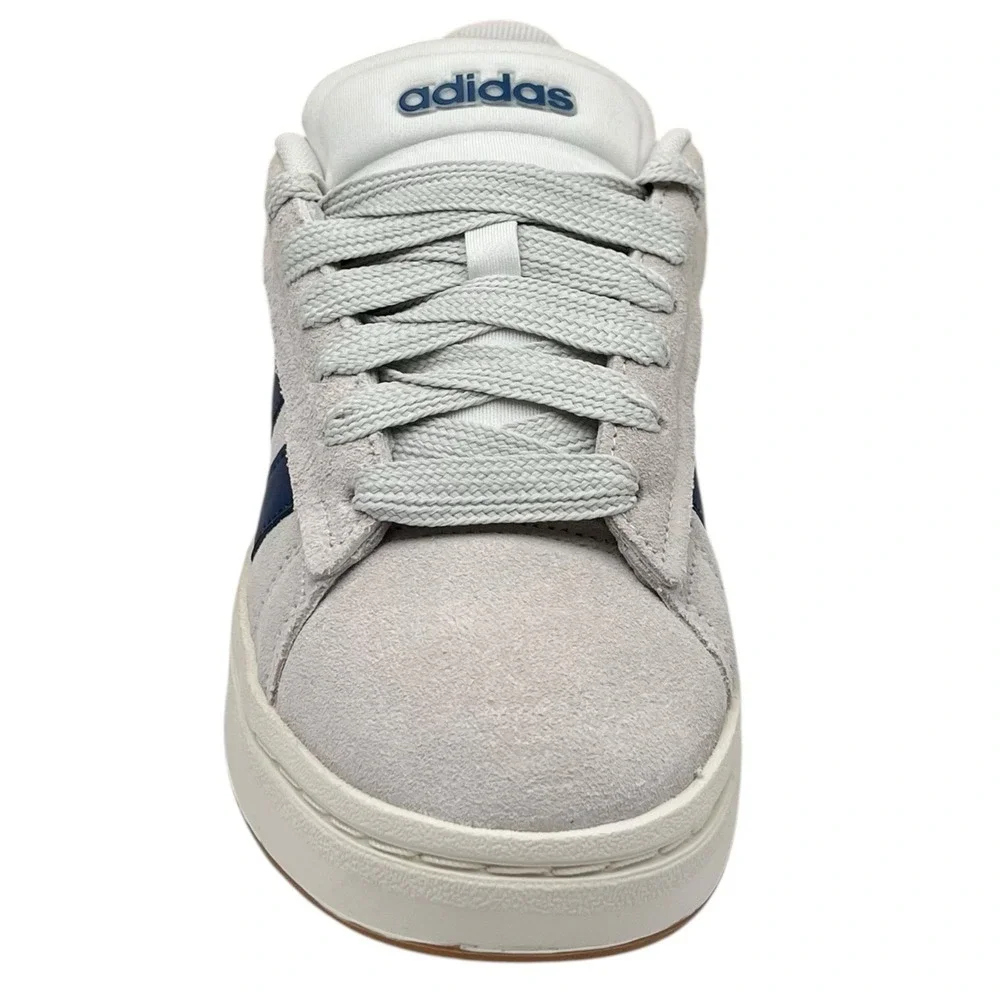 Adidas Mens Youth Boys Grand Court Alpha Sneakers Size 4 Orbit Grey/Blue Classic